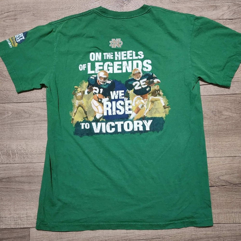 Notre Dame Football 2013 The Shirt Alta Gracia‎ Green Graphic Tee Mens Large